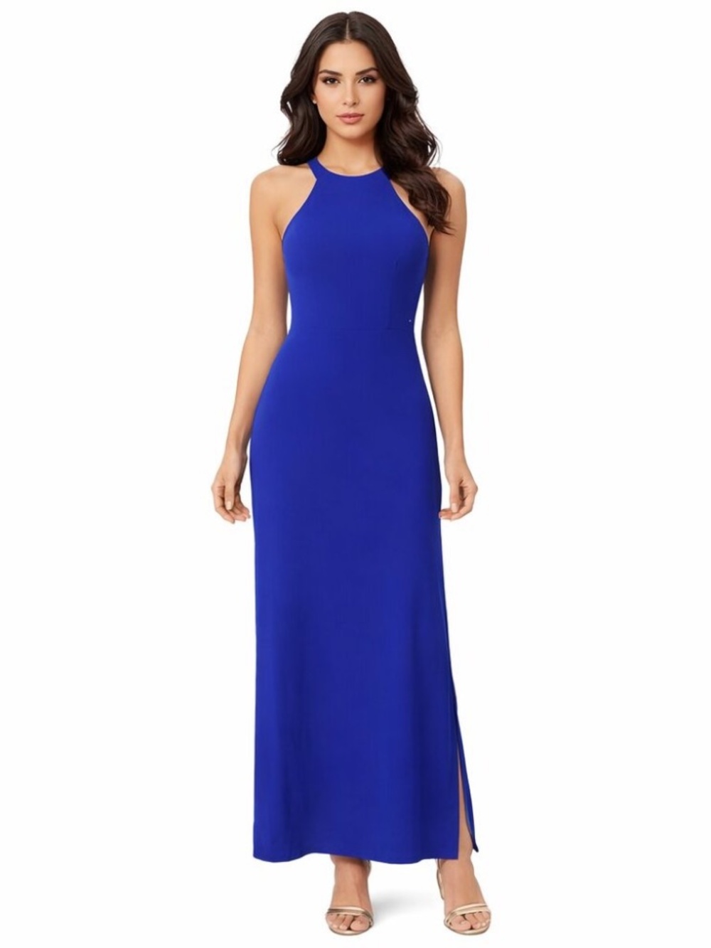 Women's Long Blue Dress, S
